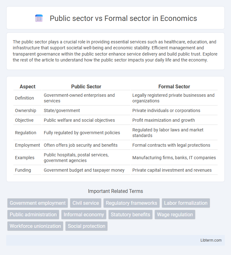 Formal sector vs Public sector in Economics - What is The Difference?