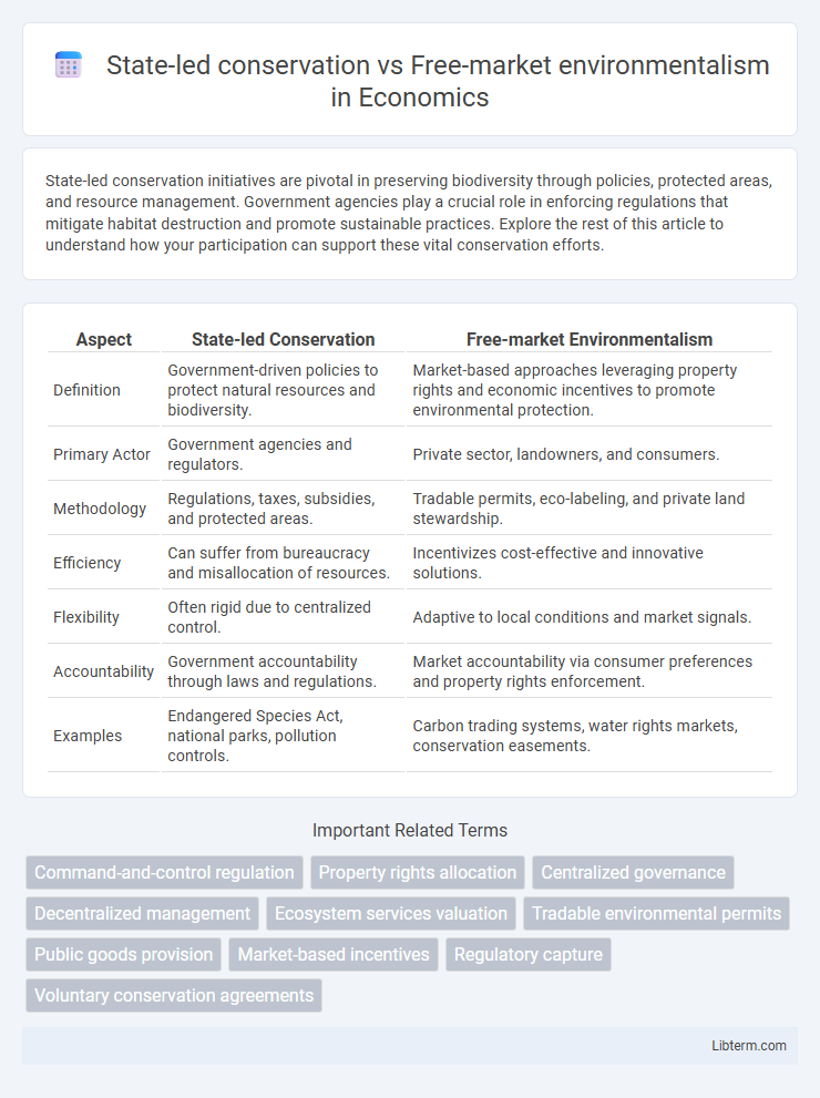 Free-market environmentalism vs State-led conservation in Economics - What is The Difference?