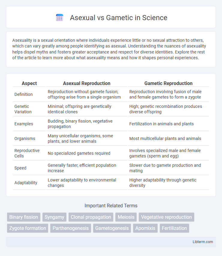 Gametic vs Asexual in Science - What is The Difference?
