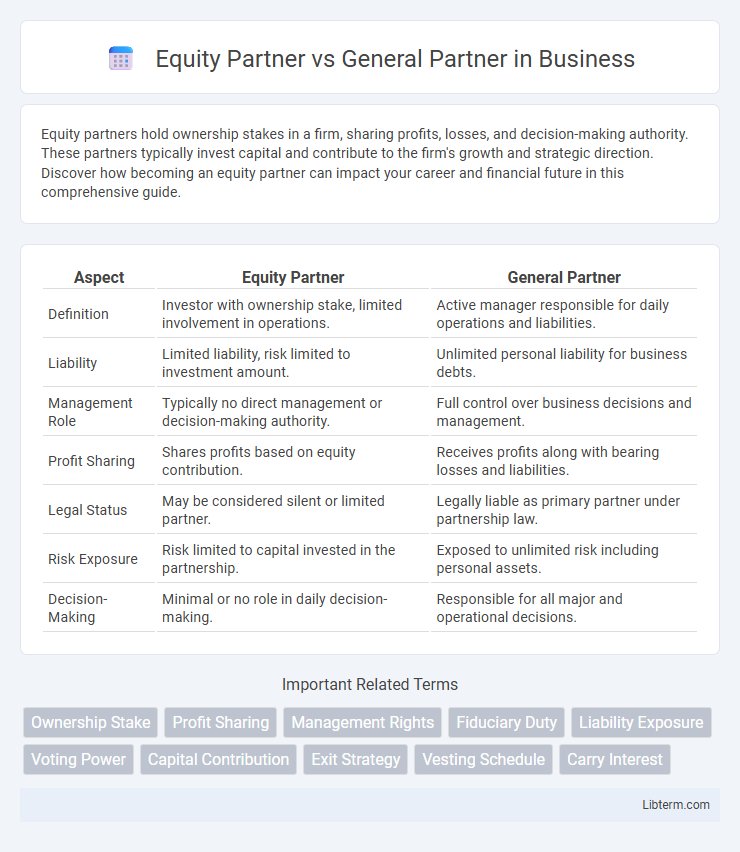 General Partner vs Equity Partner in Business - What is The Difference?