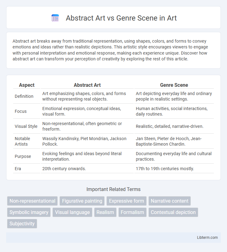 Genre Scene vs Abstract Art in Art - What is The Difference?