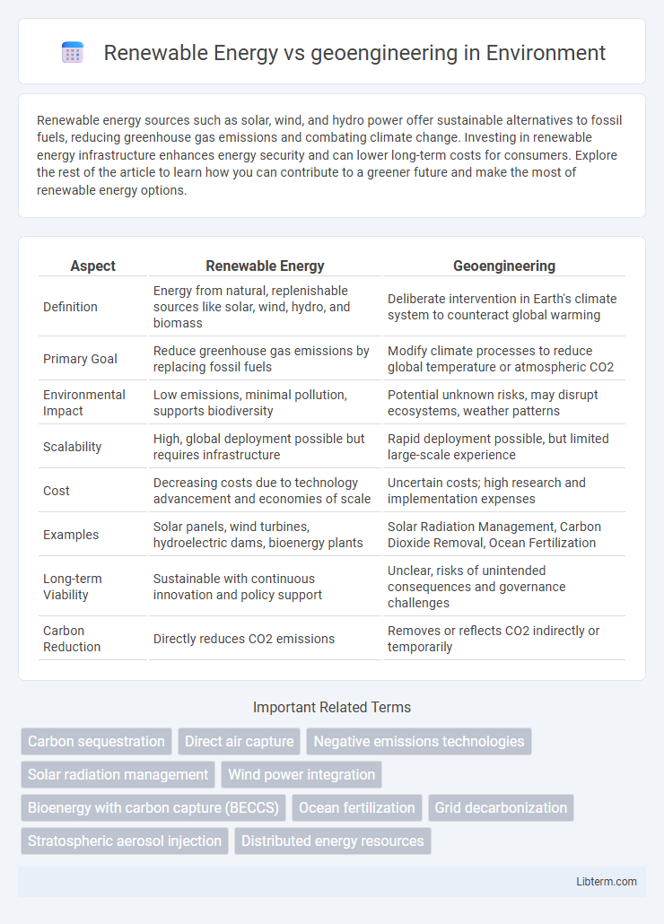 geoengineering vs Renewable Energy in Environment - What is The Difference?