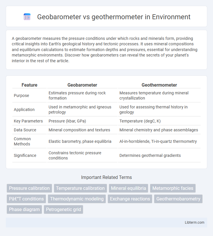 geothermometer vs Geobarometer in Environment - What is The Difference?