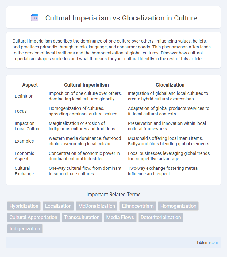 Glocalization vs Cultural Imperialism in Culture - What is The Difference?