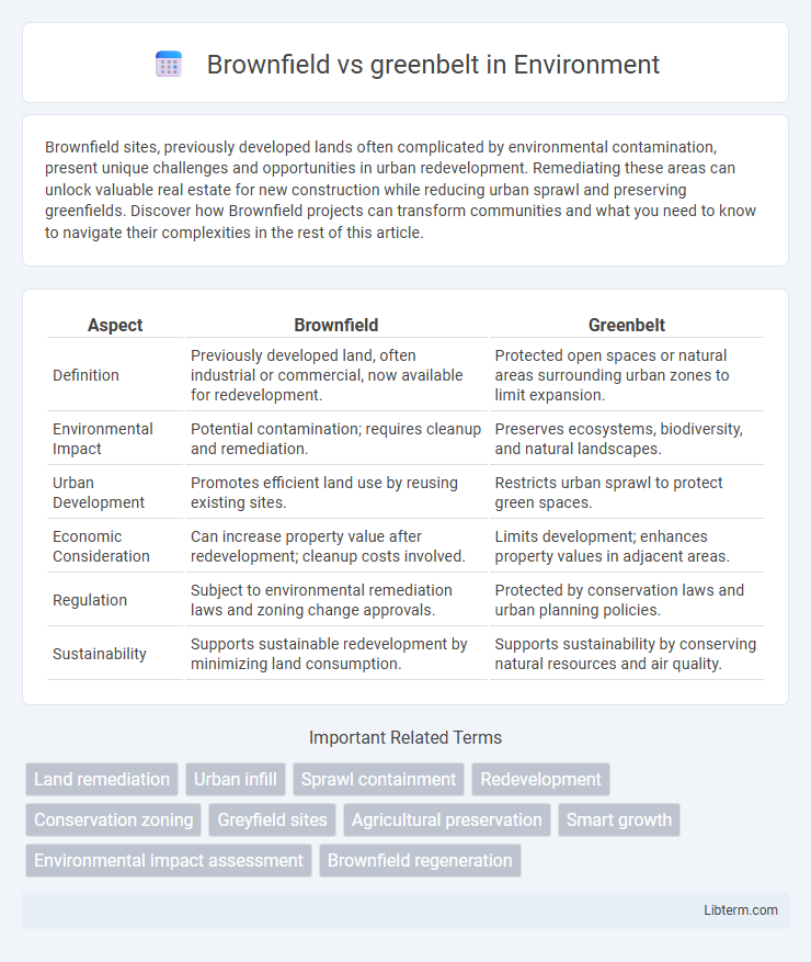 greenbelt vs Brownfield in Environment - What is The Difference?