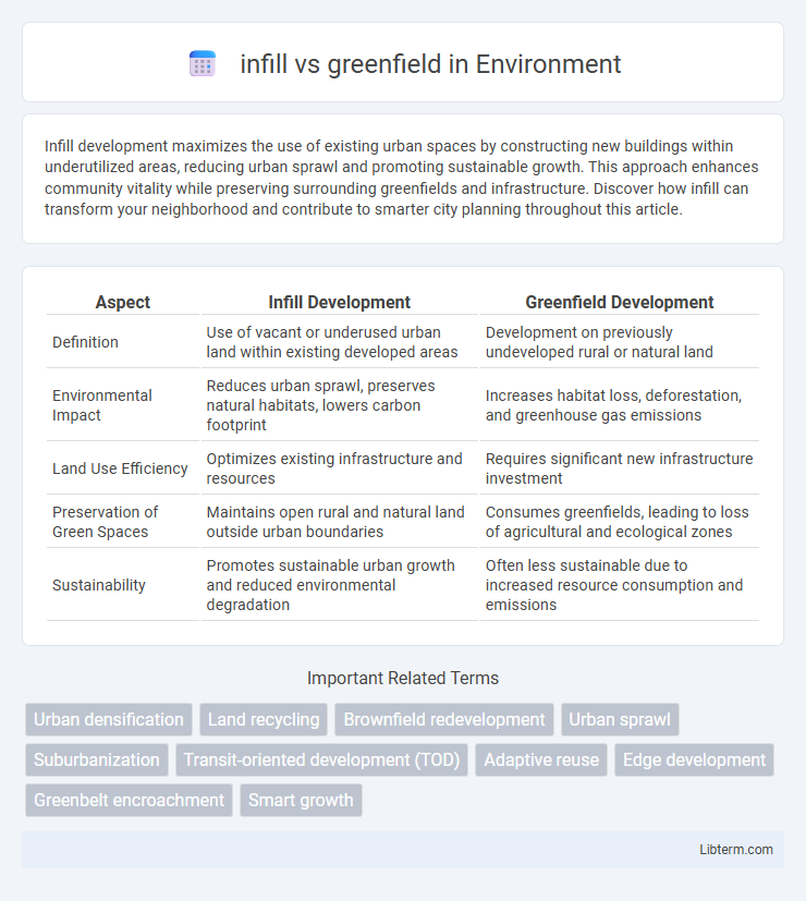 greenfield vs infill in Environment - What is The Difference?