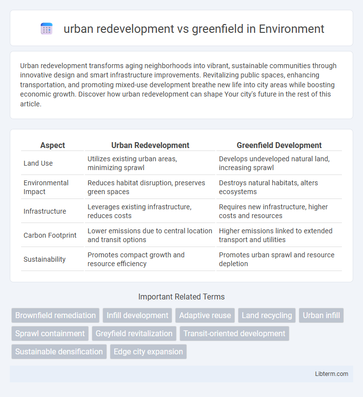 greenfield vs urban redevelopment in Environment - What is The Difference?