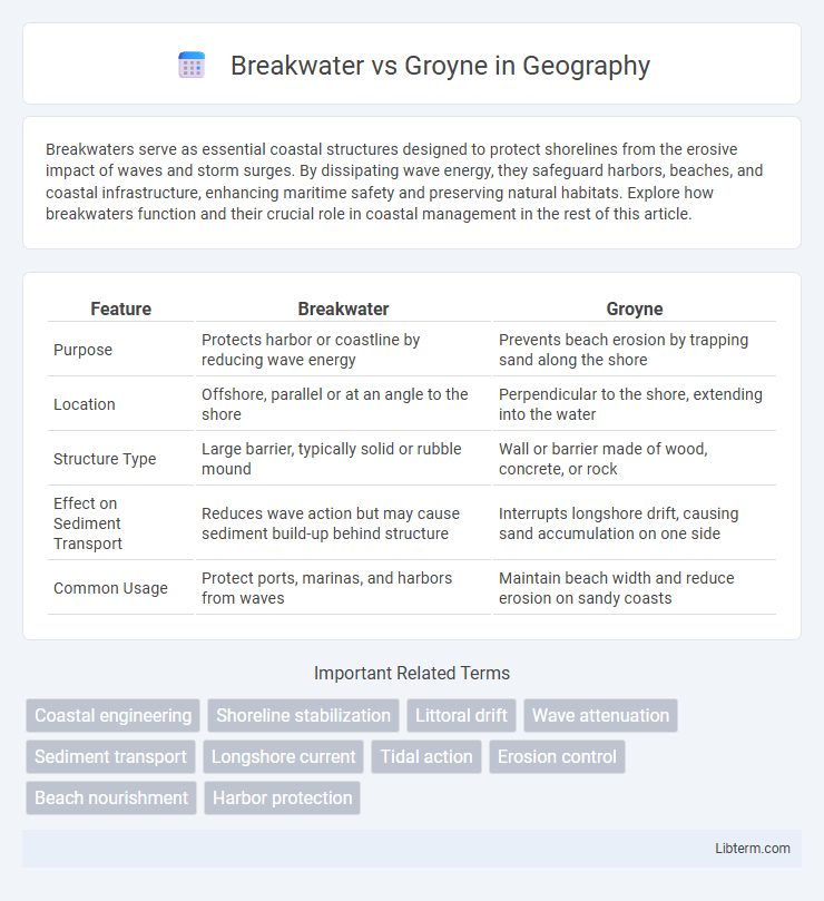 Groyne vs Breakwater in Geography - What is The Difference?