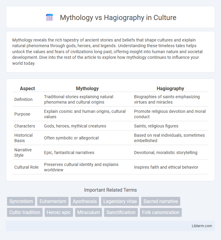 Hagiography vs Mythology in Culture - What is The Difference?