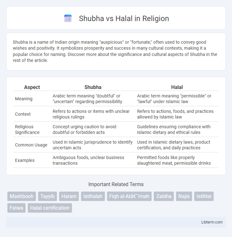 Halal vs Shubha in Religion - What is The Difference?