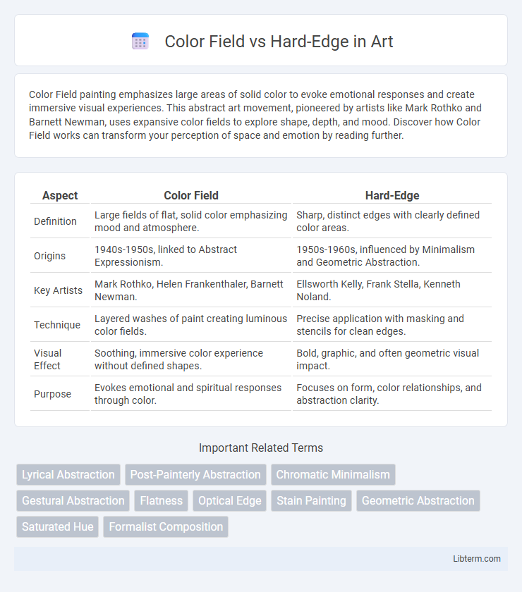 Hard-Edge vs Color Field in Art - What is The Difference?