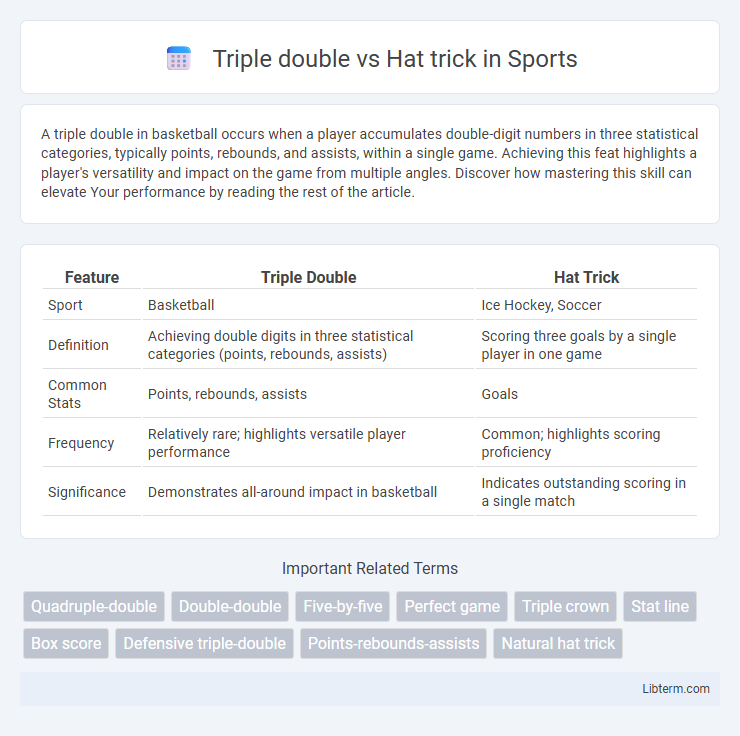Hat trick vs Triple double in Sports - What is The Difference?