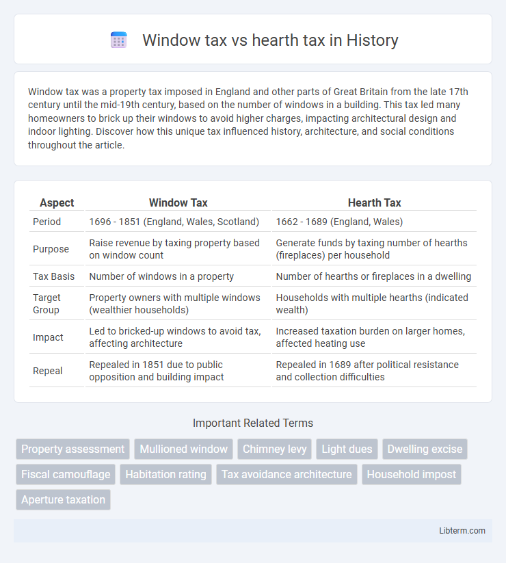hearth tax vs Window tax in History - What is The Difference?