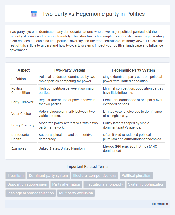 Hegemonic party vs Two-party in Politics - What is The Difference?