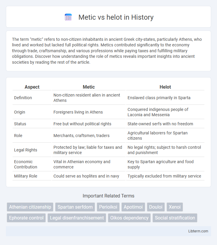 helot vs Metic in History - What is The Difference?