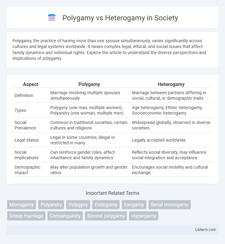 Heterogamy vs Polygamy in Society - What is The Difference?