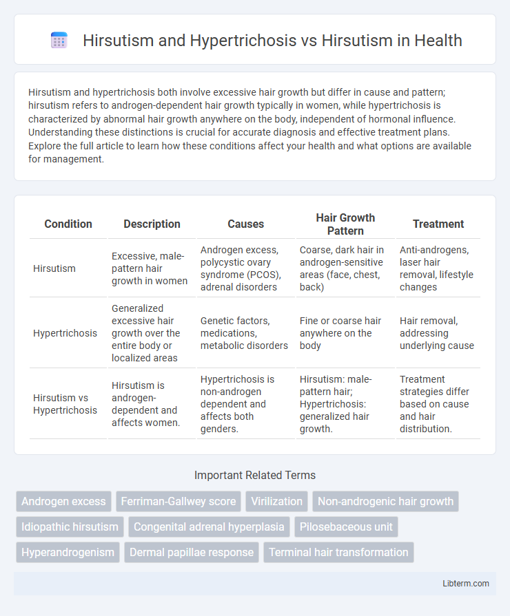 Hirsutism vs Hirsutism and Hypertrichosis in Health - What is The Difference?
