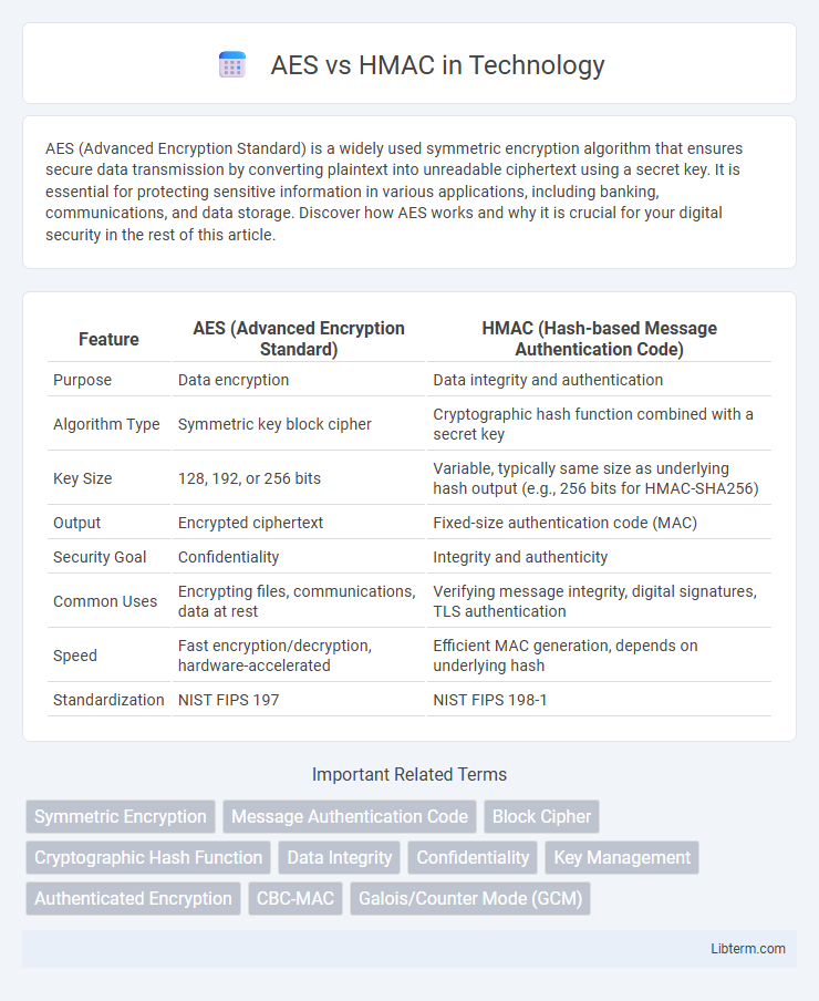 HMAC vs AES in Technology - What is The Difference?
