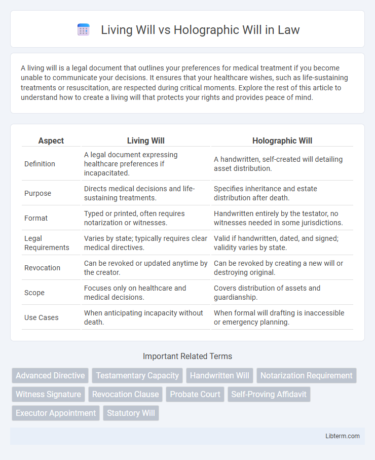 Holographic Will vs Living Will in Law - What is The Difference?