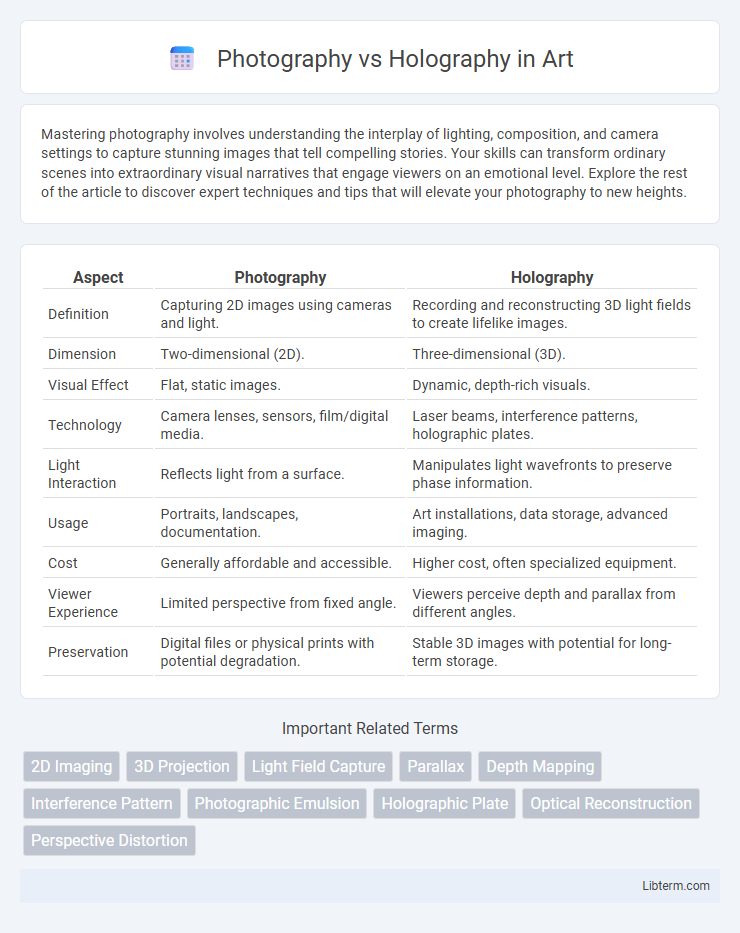 Holography vs Photography in Art - What is The Difference?