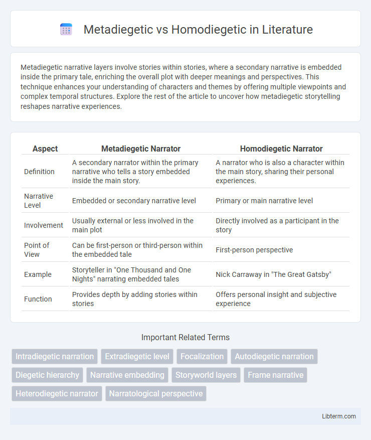 Homodiegetic vs Metadiegetic in Literature - What is The Difference?