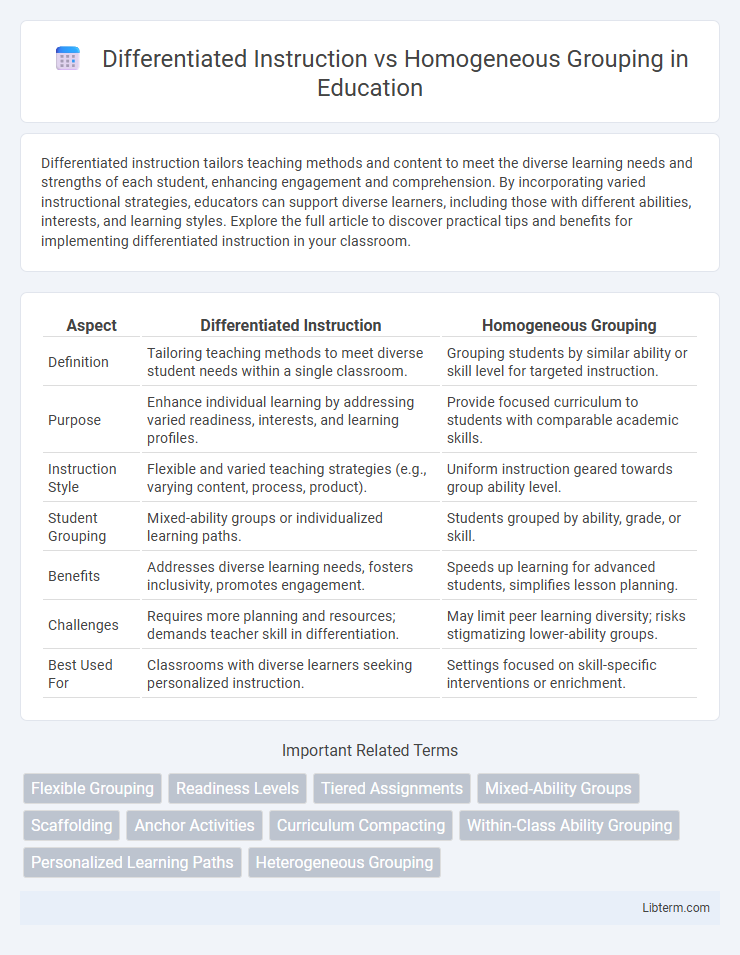 Homogeneous Grouping vs Differentiated Instruction in Education - What is The Difference?