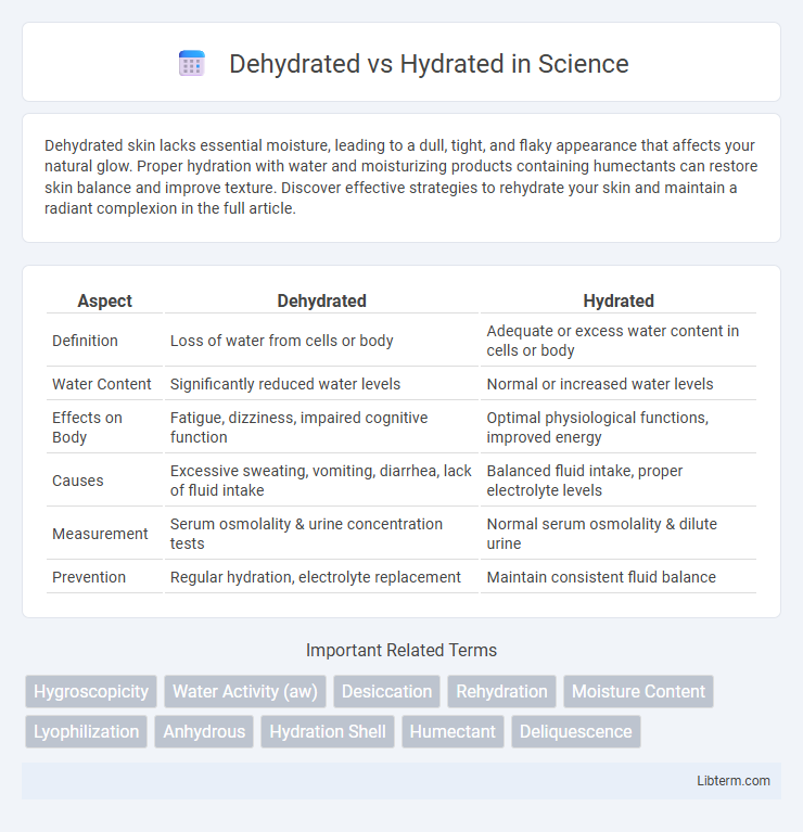 Hydrated vs Dehydrated in Science - What is The Difference?
