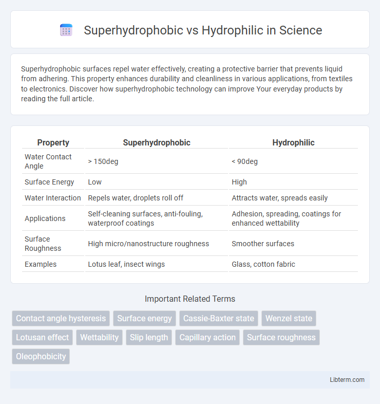 Hydrophilic vs Superhydrophobic in Science - What is The Difference?