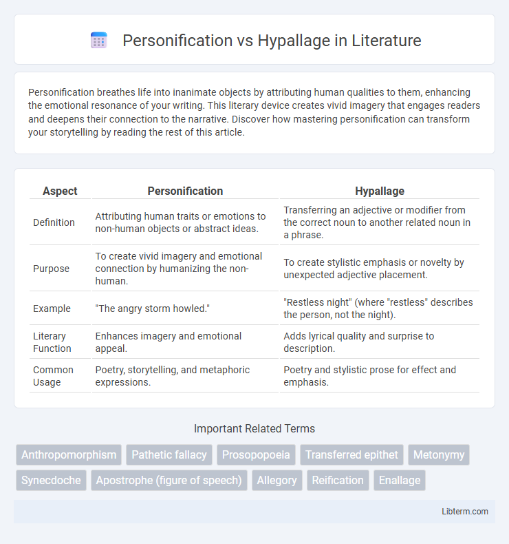 Hypallage vs Personification in Literature - What is The Difference?
