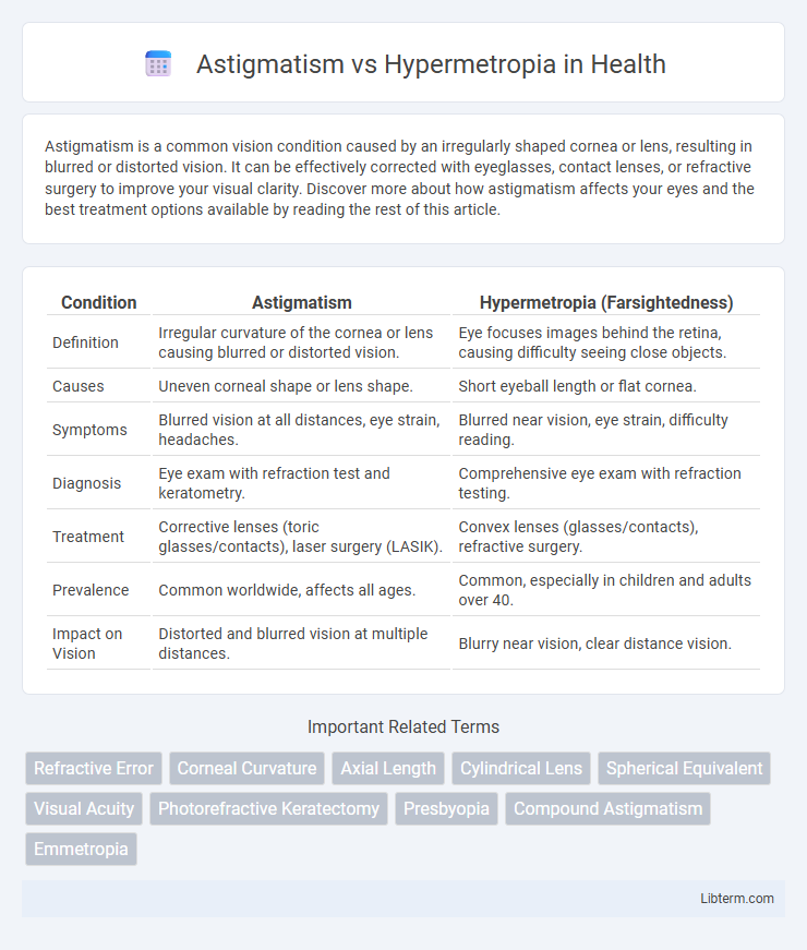 Hypermetropia vs Astigmatism in Health - What is The Difference?