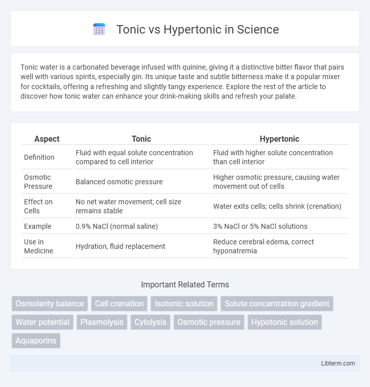 Hypertonic vs Tonic in Science - What is The Difference?