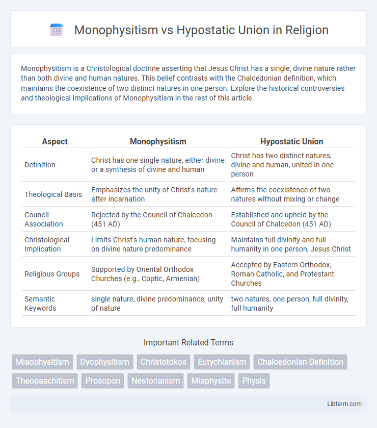 Hypostatic Union vs Monophysitism in Religion - What is The Difference?
