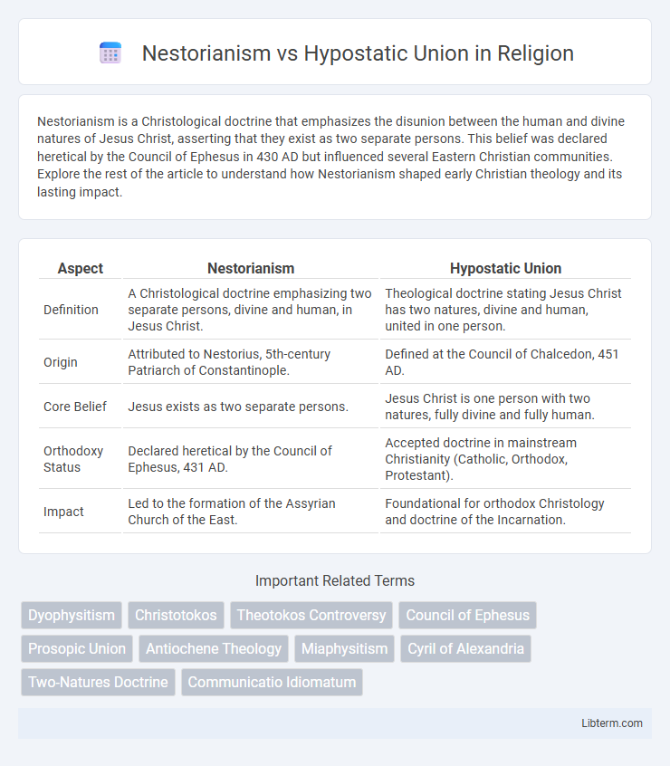 Hypostatic Union vs Nestorianism in Religion - What is The Difference?