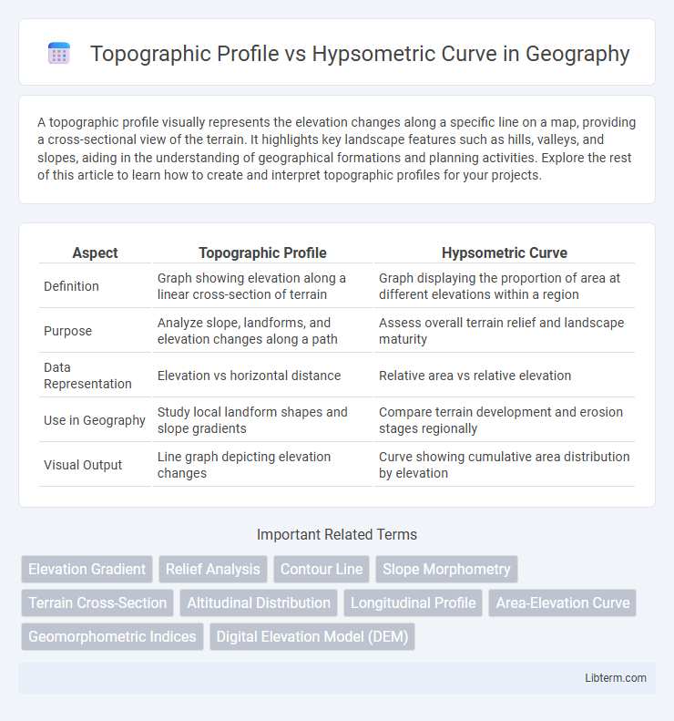Hypsometric Curve vs Topographic Profile in Geography - What is The Difference?