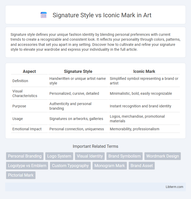 Iconic Mark vs Signature Style in Art - What is The Difference?