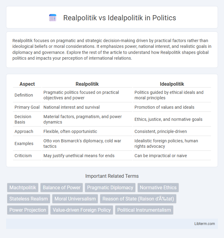 Idealpolitik vs Realpolitik in Politics - What is The Difference?