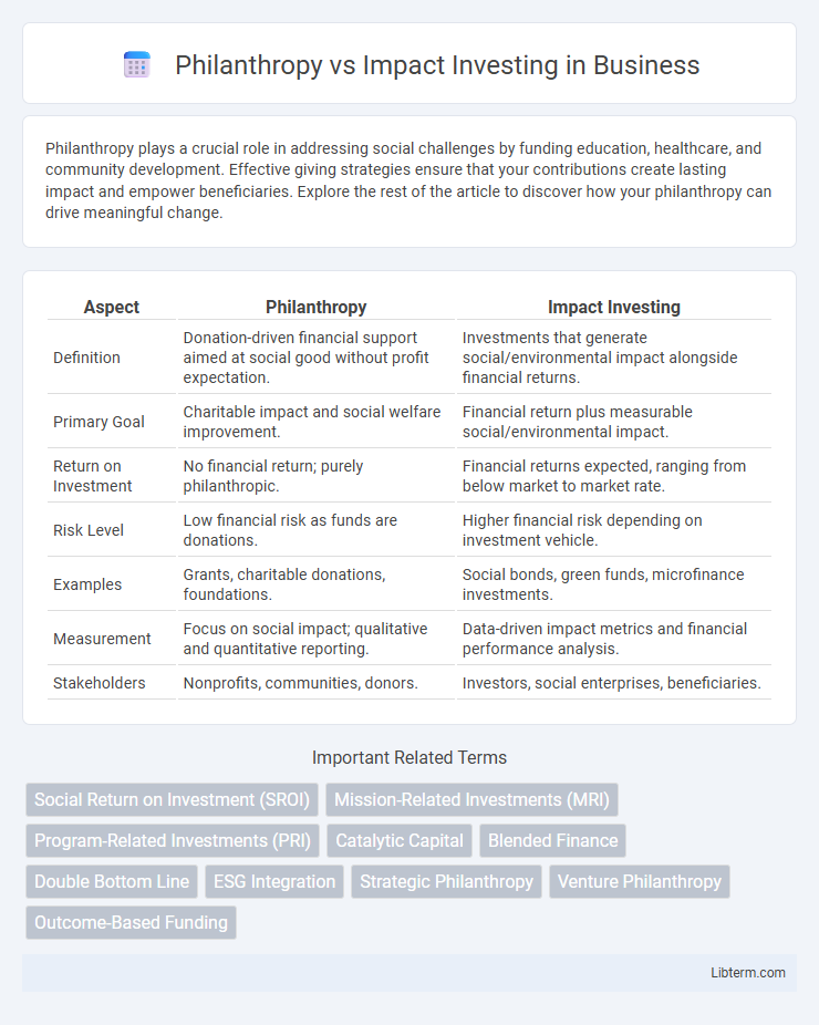 Impact Investing vs Philanthropy in Business - What is The Difference?