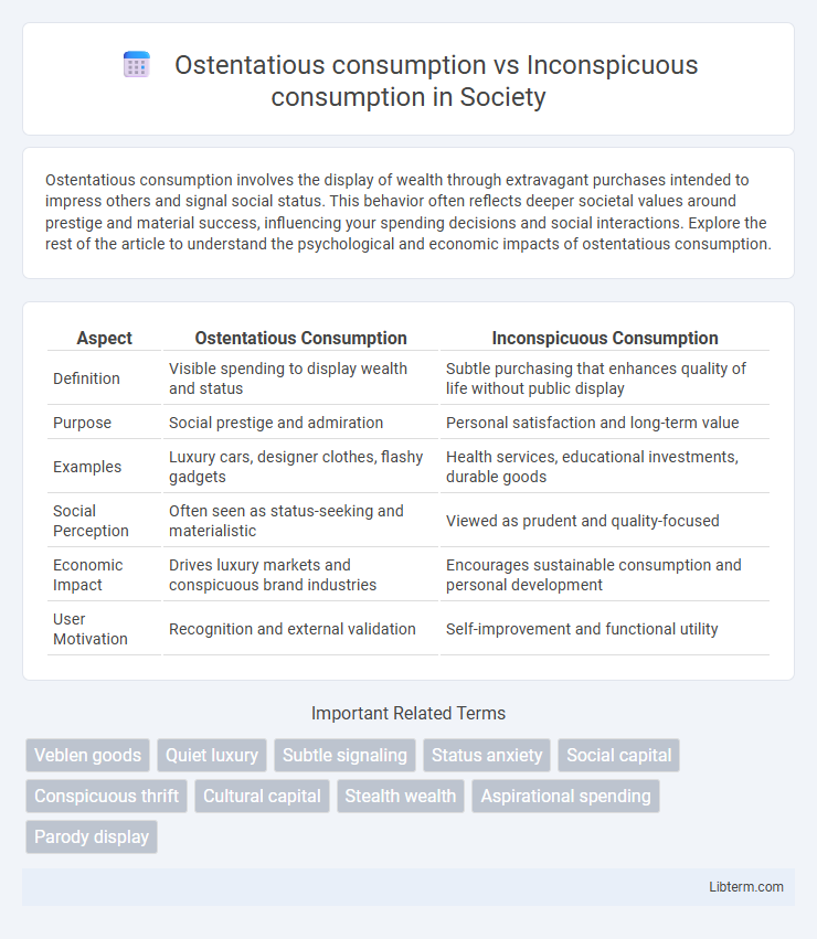 Inconspicuous consumption vs Ostentatious consumption in Society - What is The Difference?