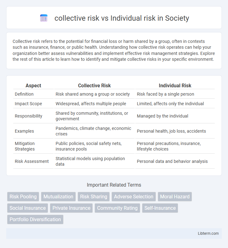 Individual risk vs collective risk in Society - What is The Difference?