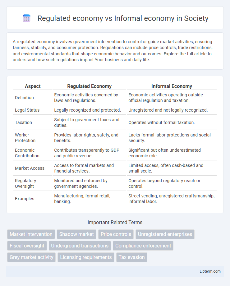 Informal economy vs Regulated economy in Society - What is The Difference?