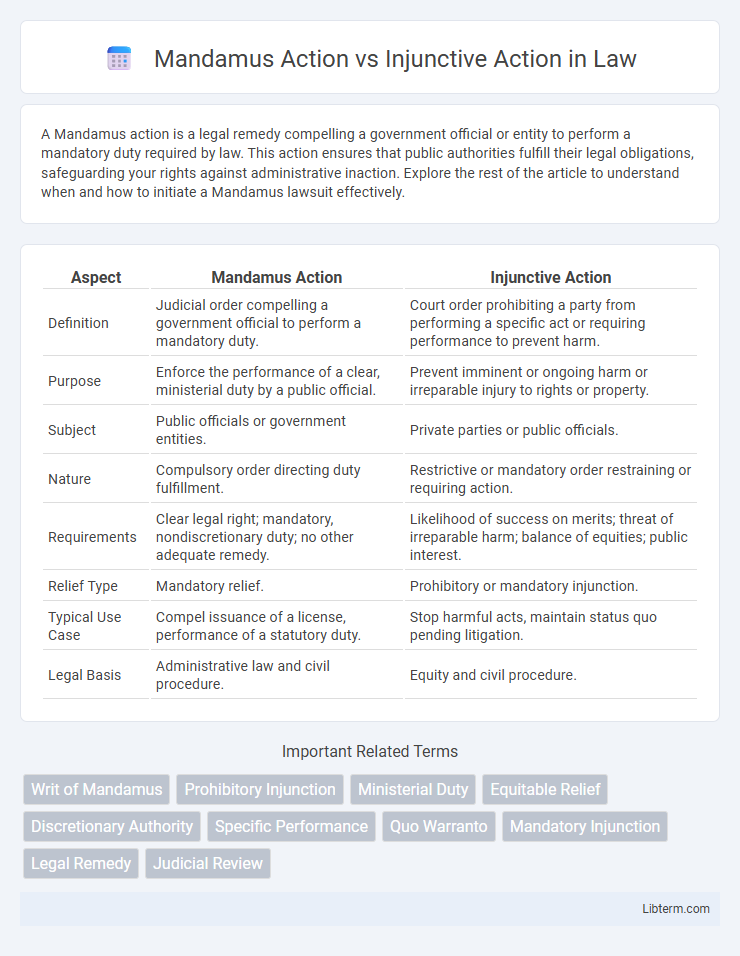 Injunctive Action vs Mandamus Action in Law - What is The Difference?