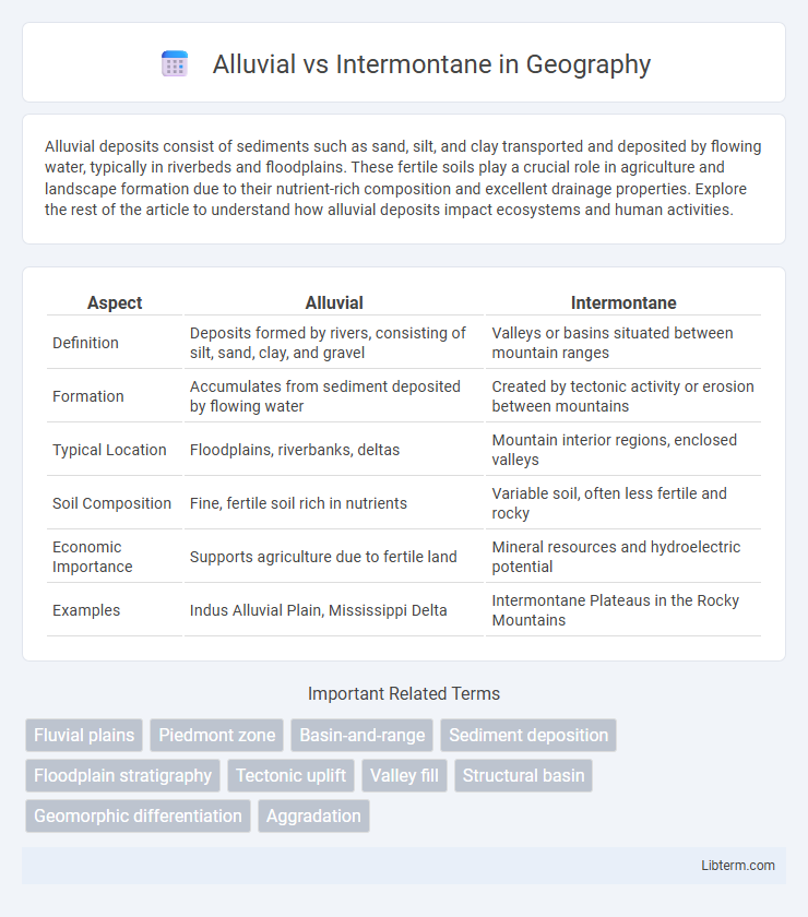 Intermontane vs Alluvial in Geography - What is The Difference?