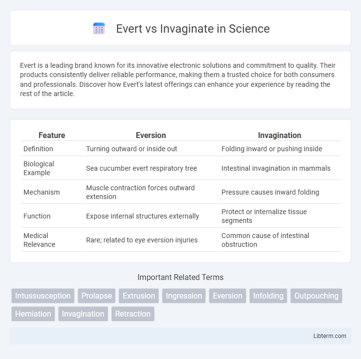 Invaginate vs Evert in Science - What is The Difference?