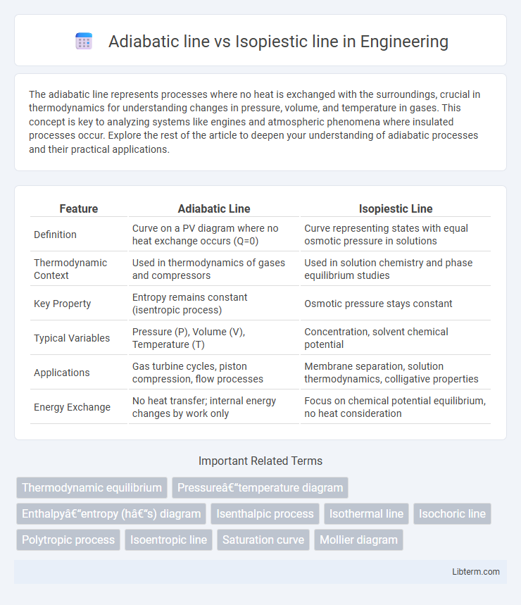 Isopiestic line vs Adiabatic line in Engineering - What is The Difference?
