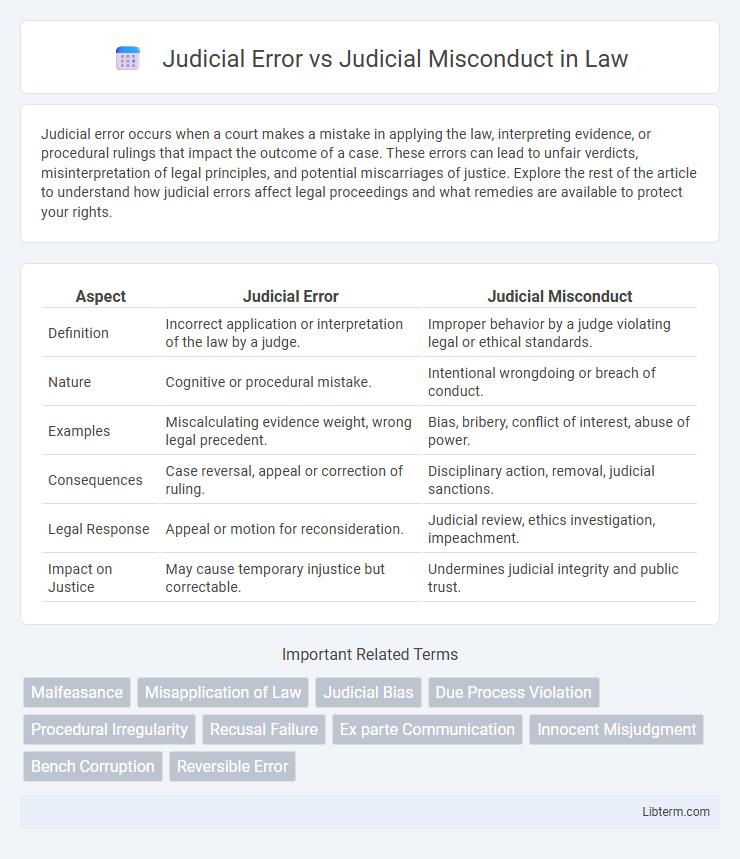 Judicial Misconduct vs Judicial Error in Law - What is The Difference?