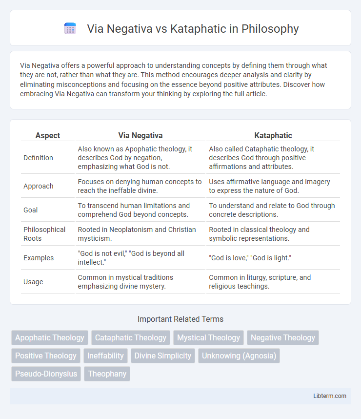Kataphatic vs Via Negativa in Philosophy - What is The Difference?