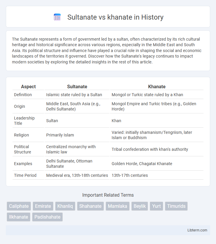 khanate vs Sultanate in History - What is The Difference?