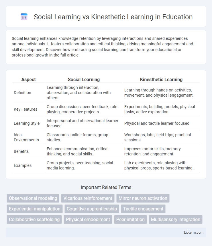 Kinesthetic Learning vs Social Learning in Education - What is The Difference?
