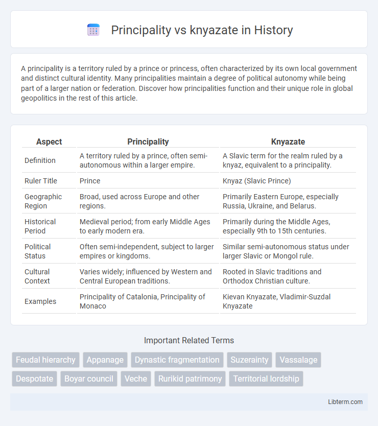 knyazate vs Principality in History - What is The Difference?