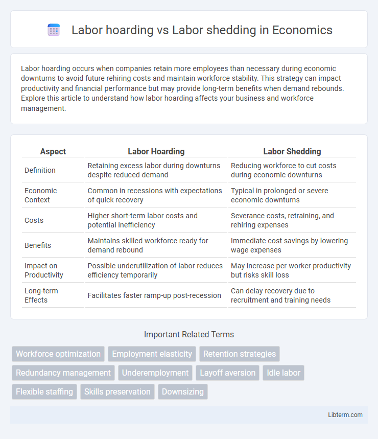 Labor shedding vs Labor hoarding in Economics - What is The Difference?